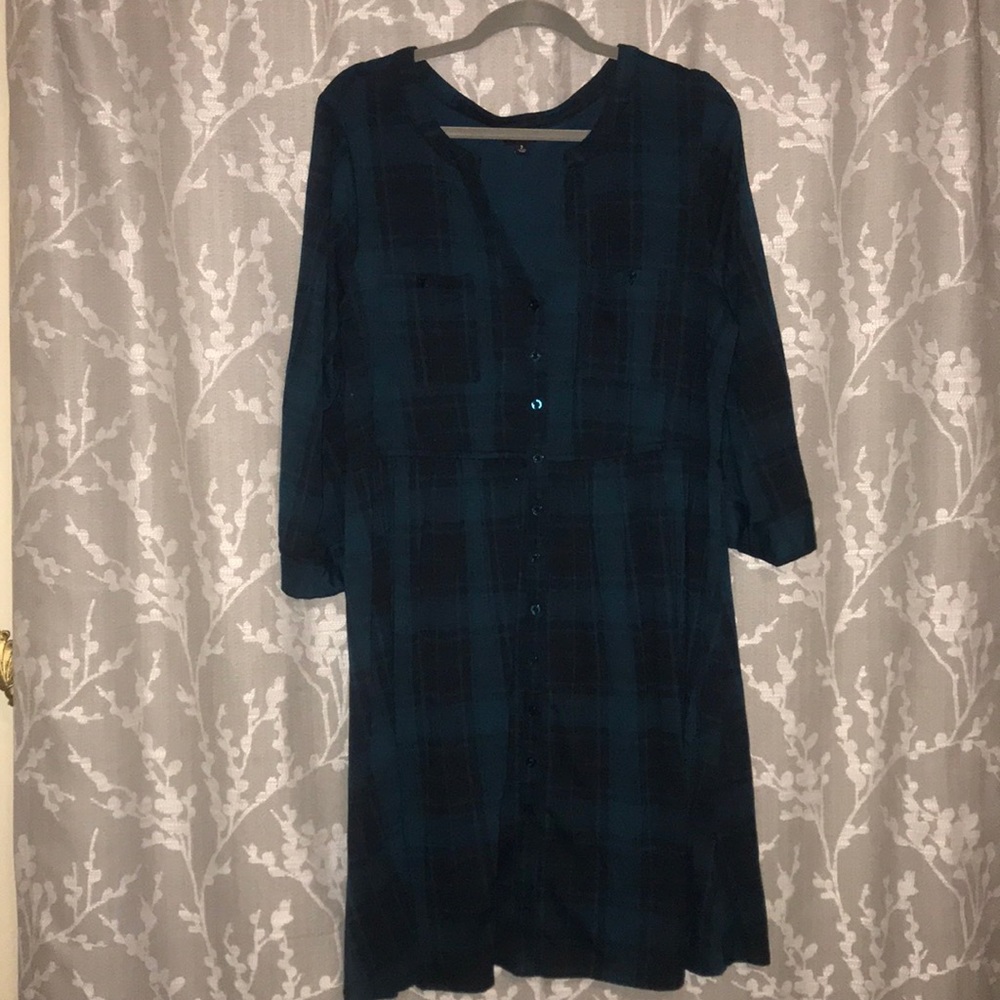 Teal plaid dress from torrid